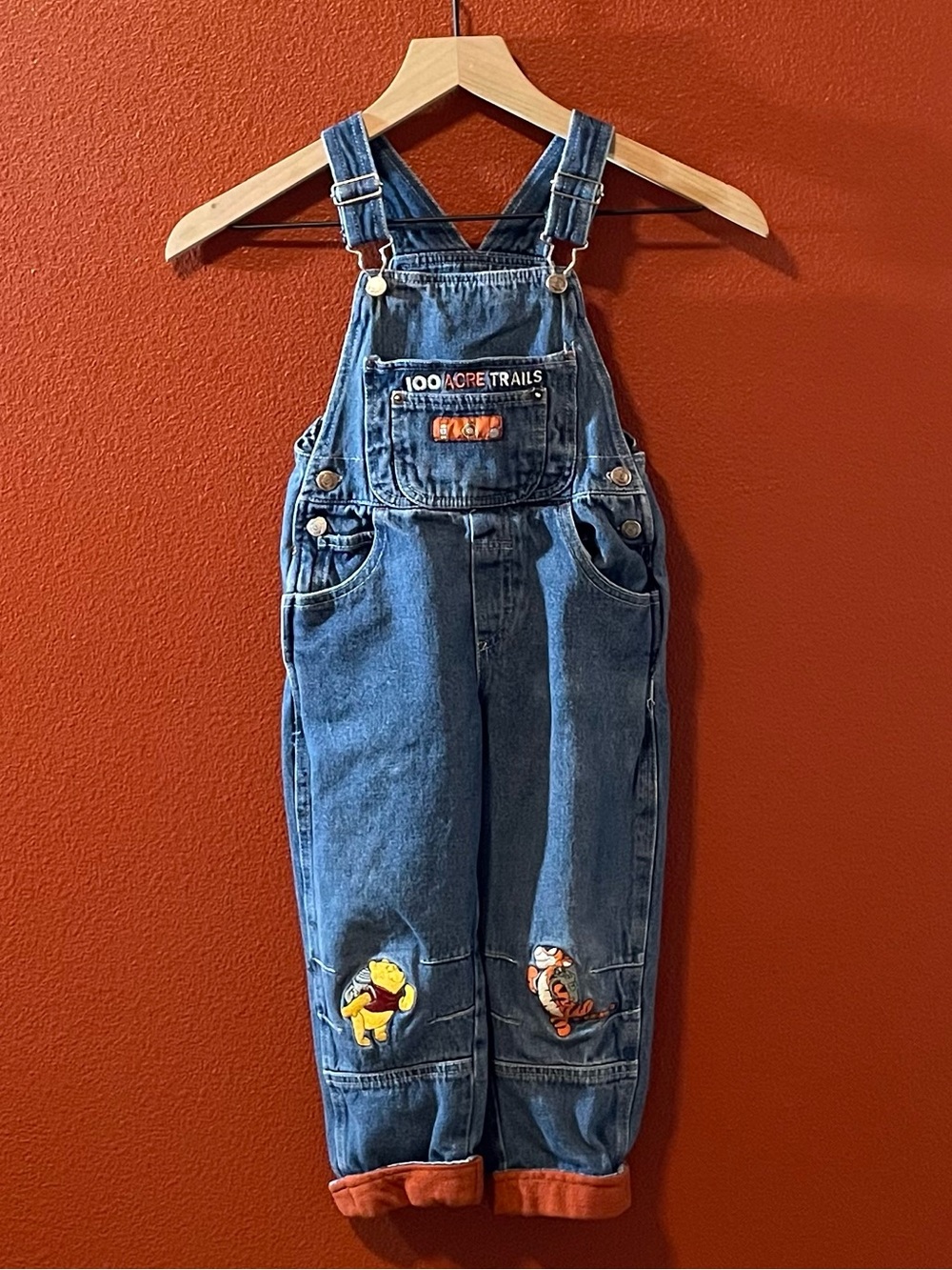 Vintage Winnie The Pooh Girl’s 90’s 100 Acre Woods Pooh & Tigger Work Overalls